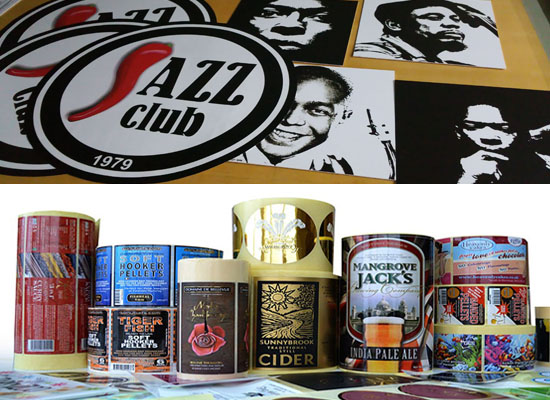 etichette 
                            in bobina, adesivi personalizzati